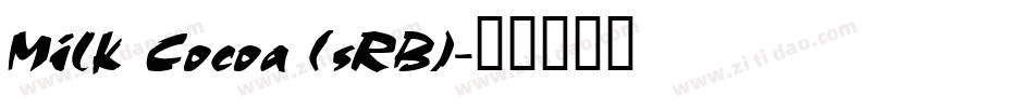 Milk Cocoa (sRB)字体转换